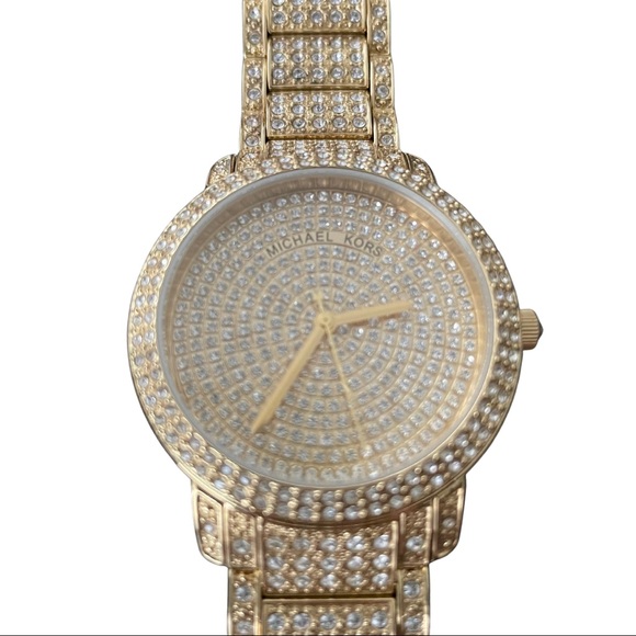 Michael Kors Crystal Gold Watch - Picture 2 of 6